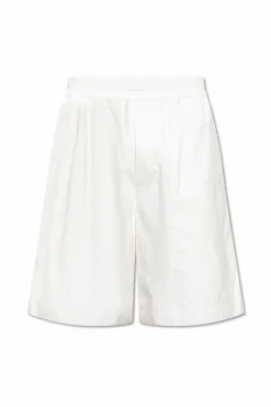 Bottega Veneta WHITE Leather shorts