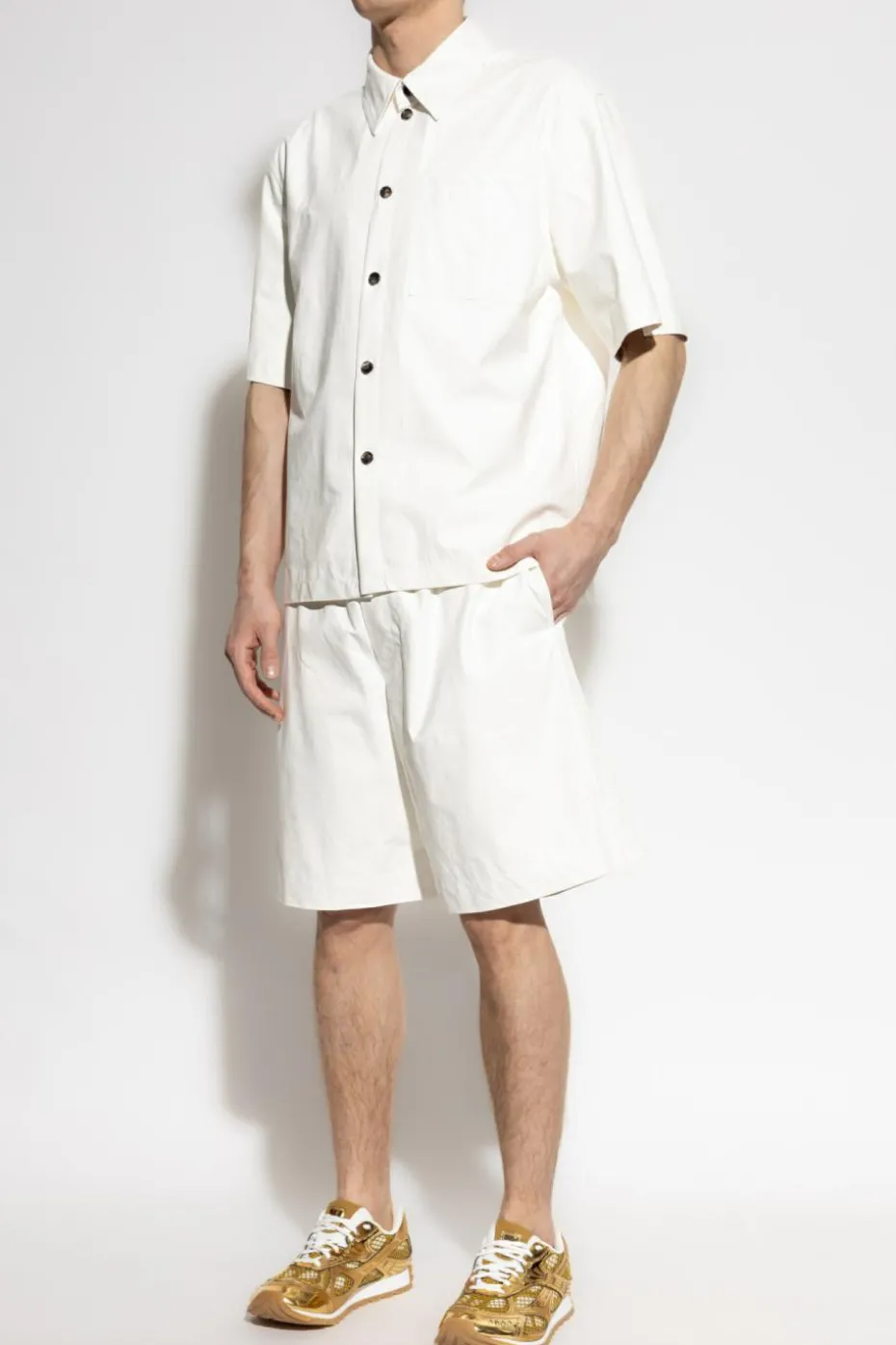 Bottega Veneta WHITE Leather shirt