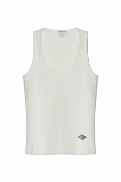 Bottega Veneta WHITE Ribbed Top