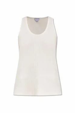 Bottega Veneta WHITE Ribbed Top