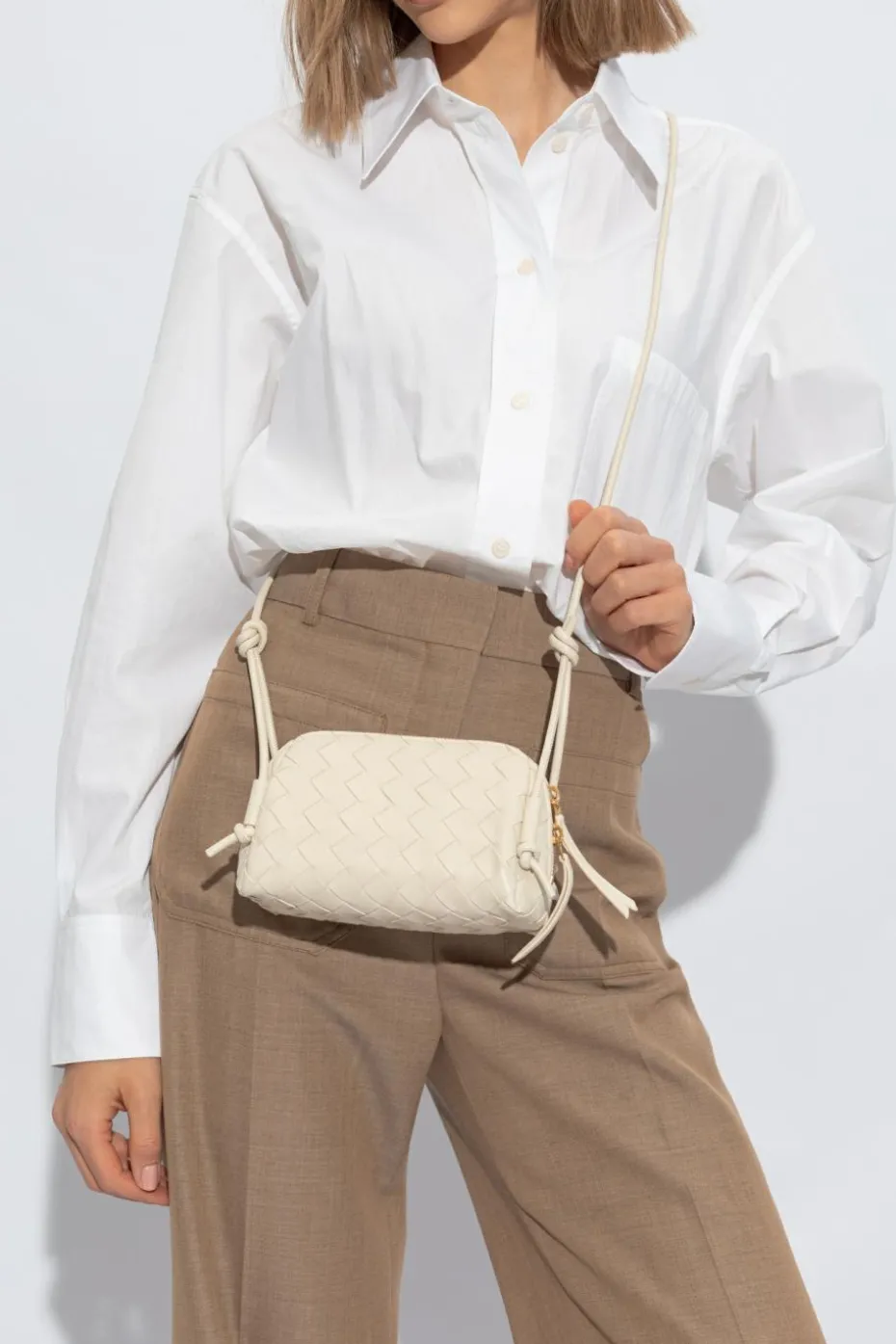 Bottega Veneta WHITE Shoulder Bag 'Concert'