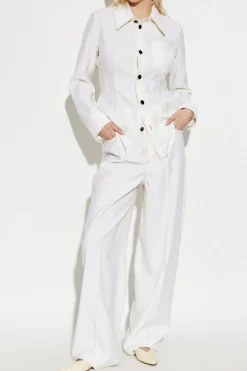Bottega Veneta WHITE Wool shirt