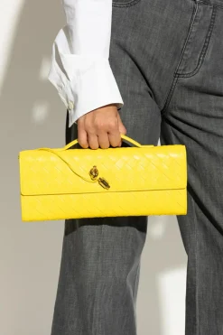 Bottega Veneta YELLOW Clutch ‘Andiamo’