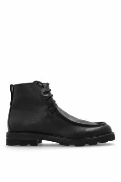 Brioni BLACK Leather ankle boots