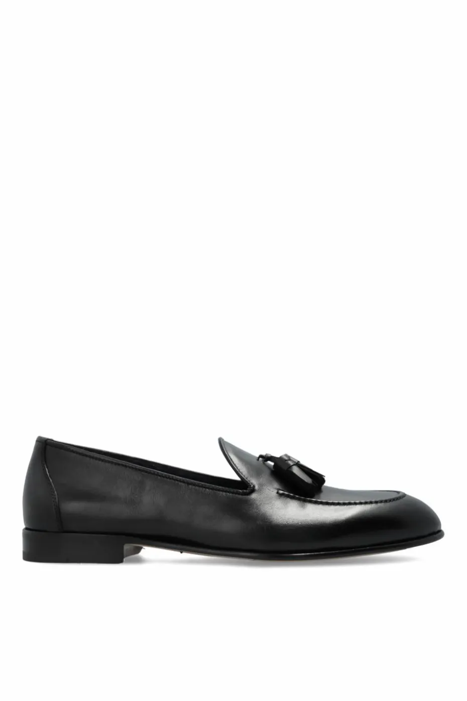 Brioni BLACK Leather 'loafers'