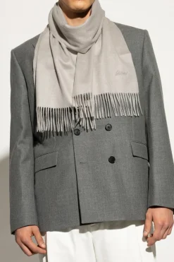 Brioni GREY Cashmere scarf