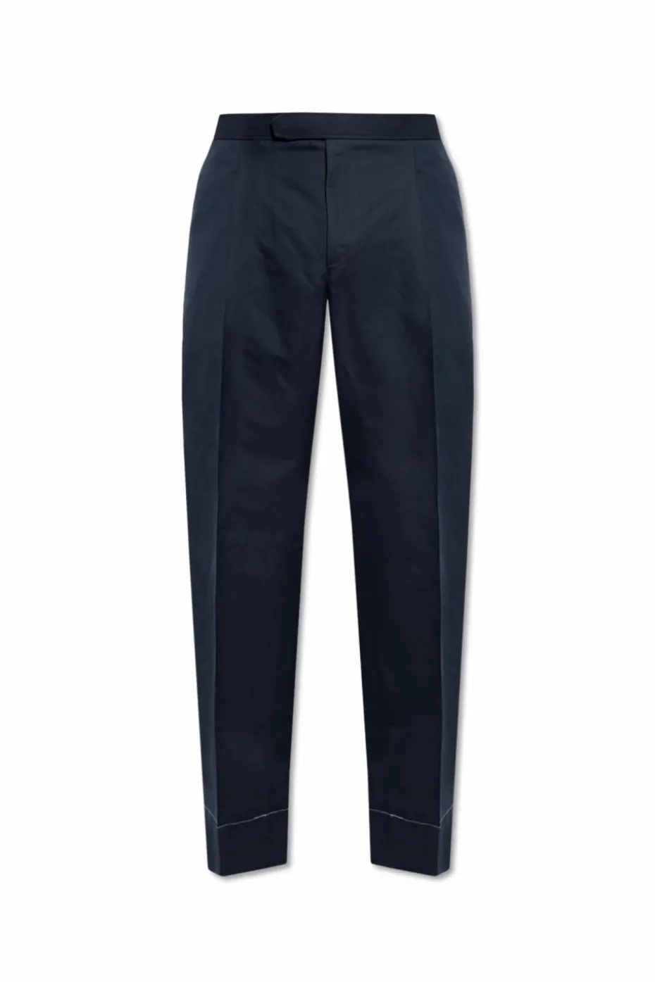 Brioni NAVY BLUE Creased pants