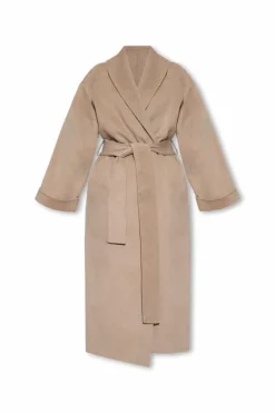 By Malene Birger beige ‘Trullem’ wool coat