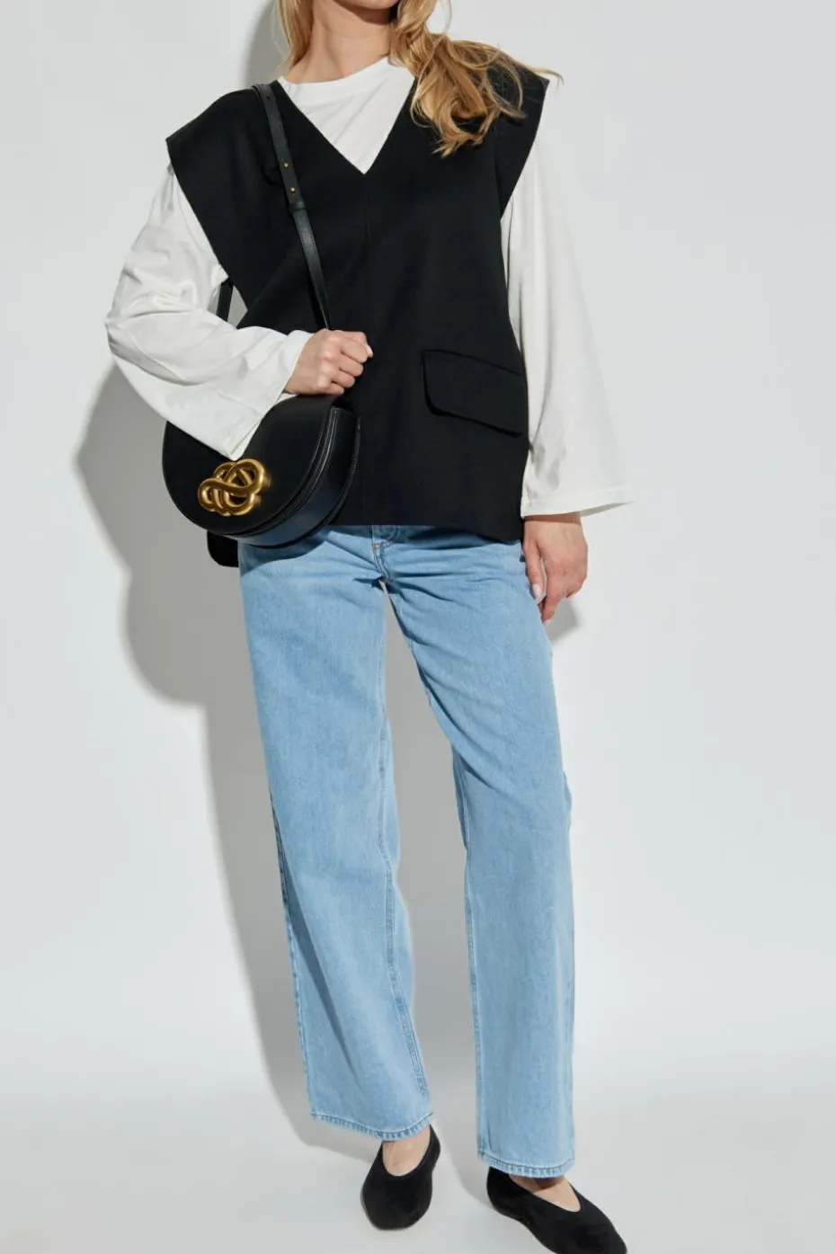 By Malene Birger BLACK Vest `Cilia`