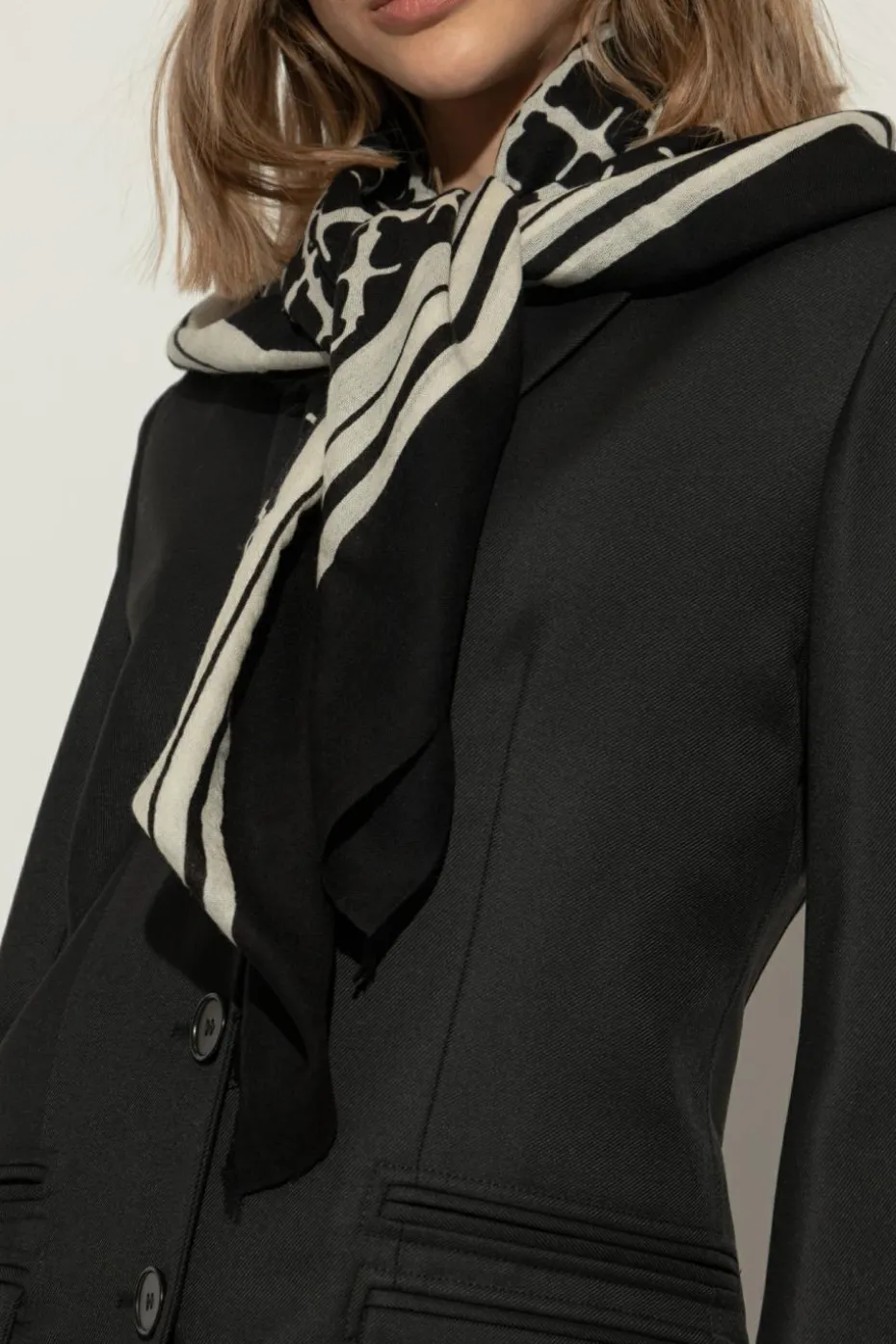 By Malene Birger BLACK Wool Scarf by Malene Birger
