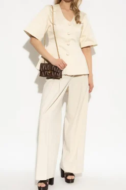 By Malene Birger cream "Cymbaria" pants