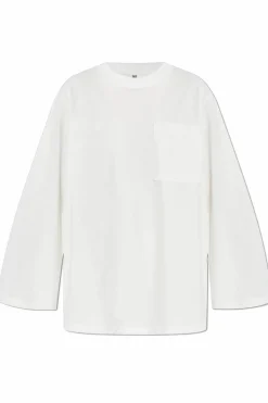 By Malene Birger WHITE "Fayeh" long sleeve T-shirt