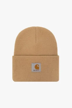 Carhartt WIP beige ‘Watch’ beanie with logo