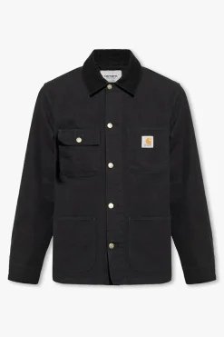 Carhartt WIP BLACK Denim jacket with logo