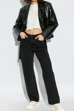 Carhartt WIP BLACK Jeans with logo