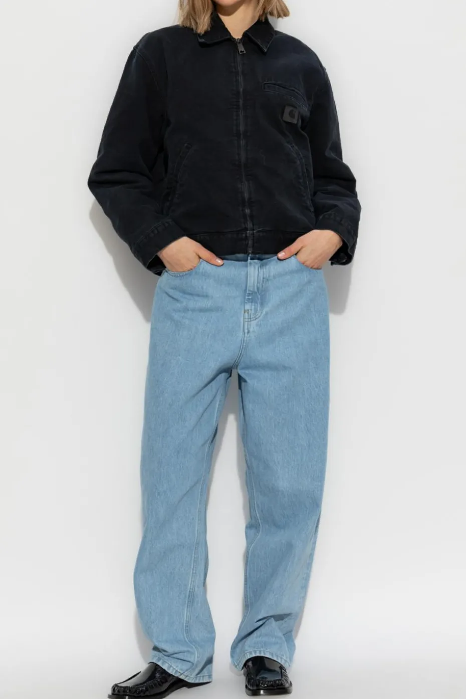 Carhartt WIP BLUE Jeans with logo