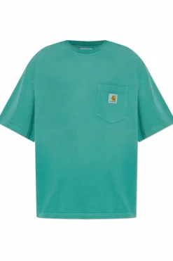 Carhartt WIP GREEN T-shirt with logo