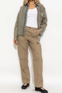 Carhartt WIP GREY Denim shirt with a 'vintage' effect