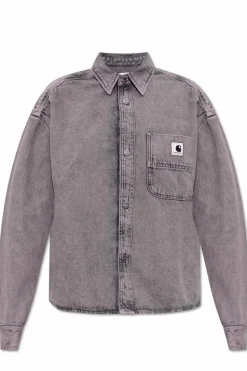 Carhartt WIP PURPLE "Georgia" denim shirt