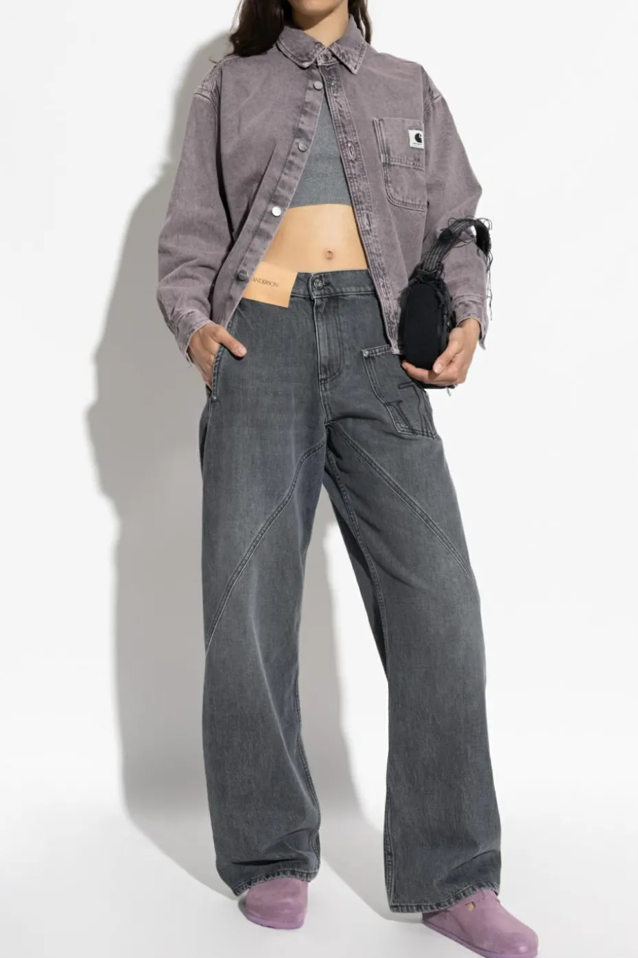 Carhartt WIP PURPLE "Georgia" denim shirt