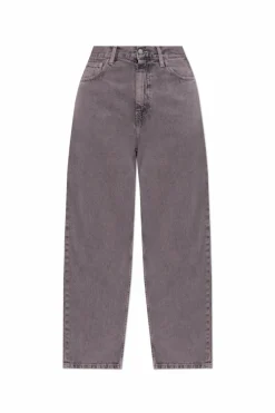 Carhartt WIP PURPLE High-waisted jeans
