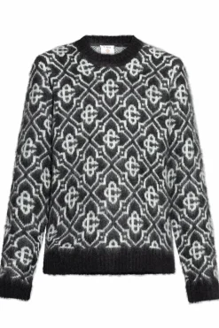 Casablanca BLACK Monogram sweater