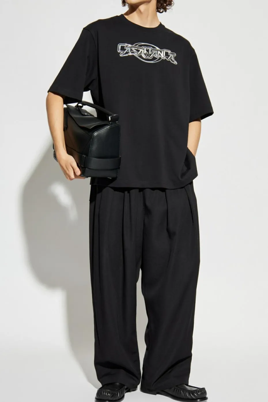 Casablanca BLACK Oversize T-shirt
