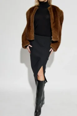 Casablanca BLACK Skirt with slit