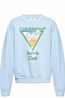 Casablanca light blue Printed sweatshirt