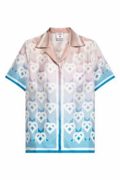 Casablanca MULTICOLOUR Silk short-sleeve shirt
