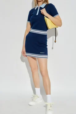 Casablanca NAVY BLUE Wool polo