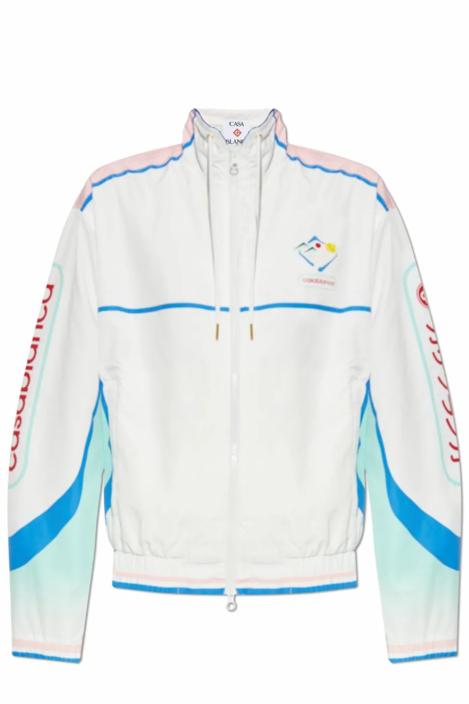 Casablanca WHITE Jacket with stand-up collar