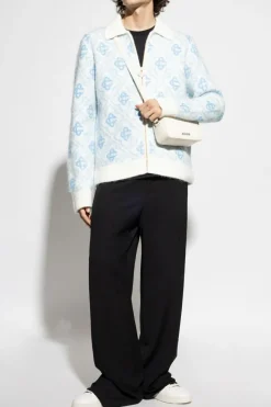 Casablanca WHITE Monogram cardigan