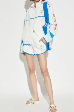 Casablanca WHITE Shorts with logo