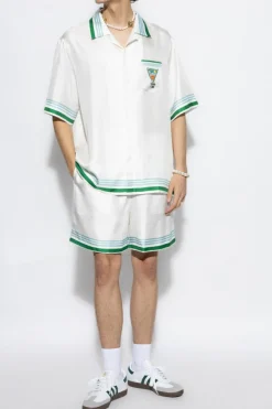 Casablanca WHITE Silk shorts