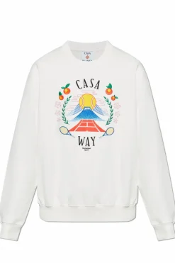 Casablanca WHITE Sweatshirt with print