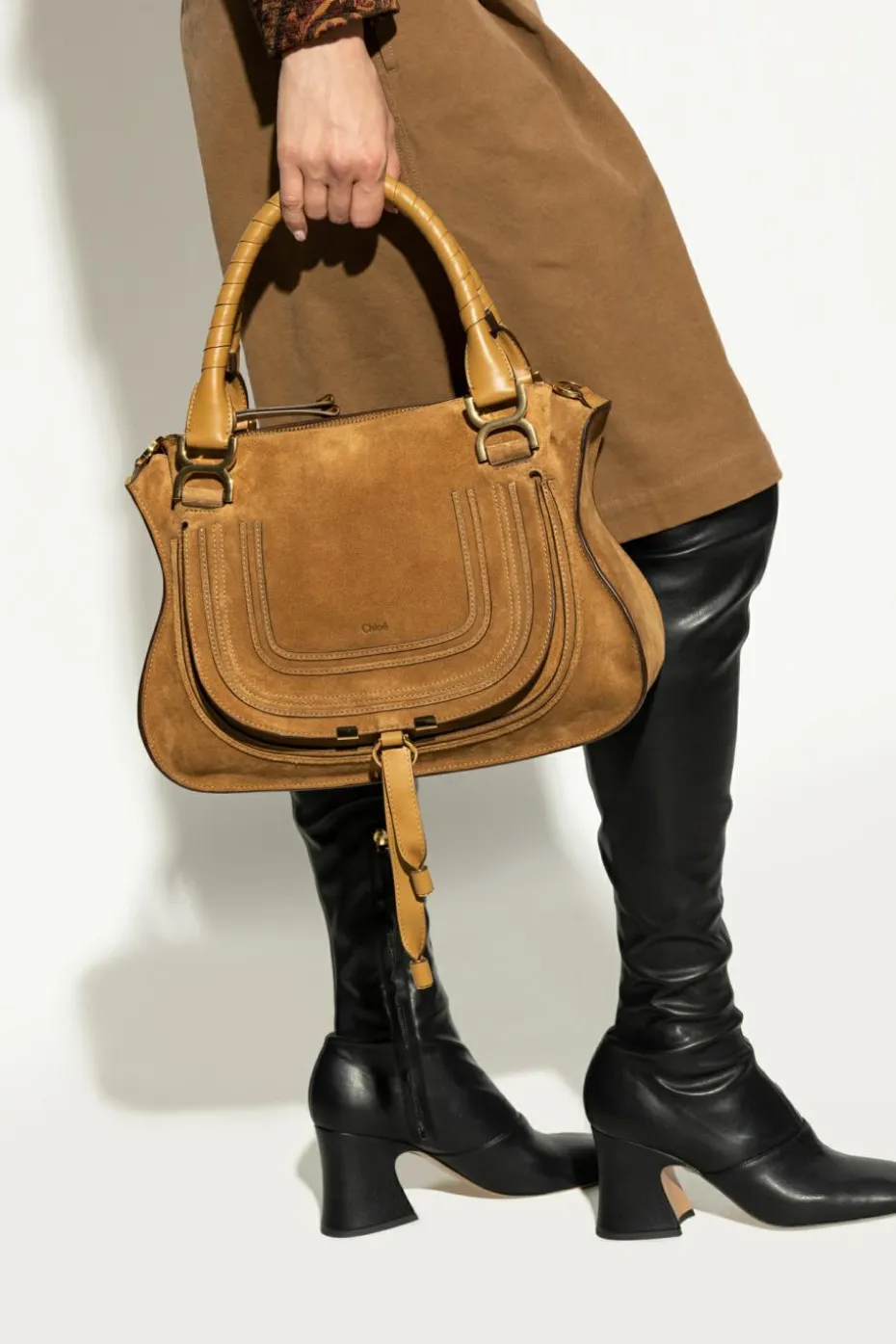 Chloé beige Handbag `Marcie` Medium