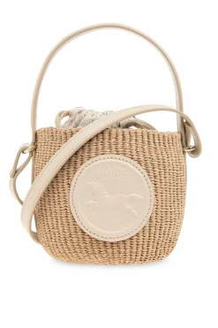 Chloé beige Horse Medal Mini bucket shoulder bag