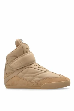 Chloé beige Kick high-top sneakers