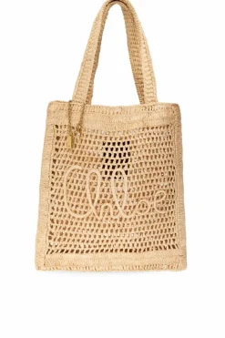 Chloé beige Shopper bag "Summer Banana"