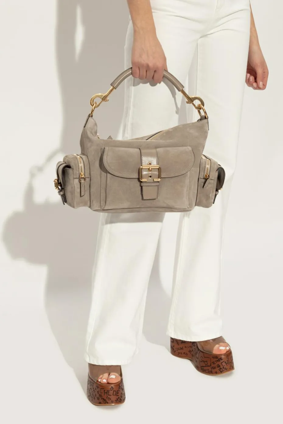 Chloé beige Shoulder bag Camera Medium