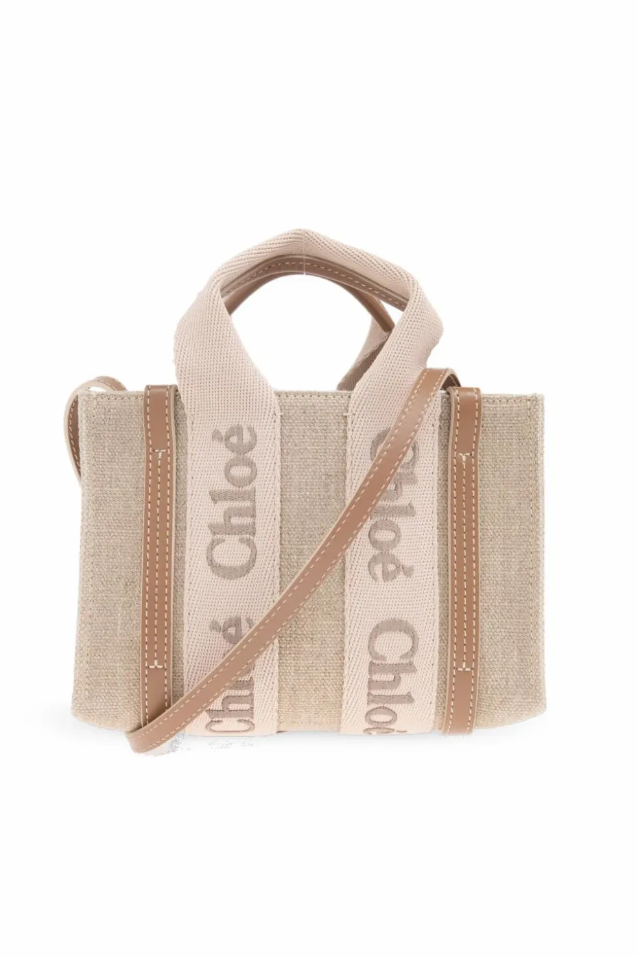 Chloé beige Shoulder bag "Woody Mini"
