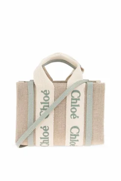Chloé beige Shoulder bag "Woody Mini"