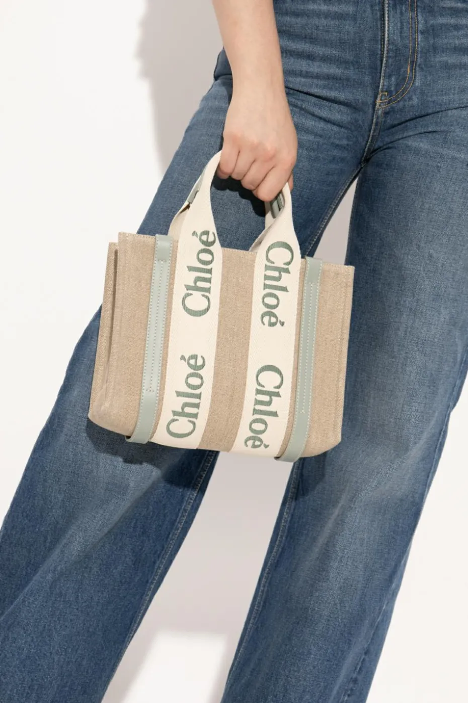 Chloé beige Woody Small bag