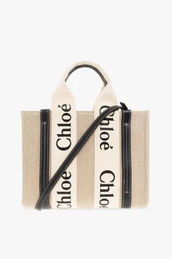 Chloé beige ‘Woody Small’ shopper bag