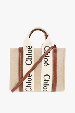 Chloé beige ‘Woody Small’ shopper bag