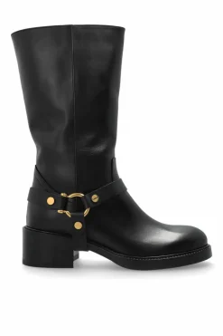 Chloé BLACK Dakota heeled boots