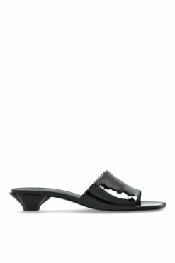 Chloé BLACK Flower heeled mules