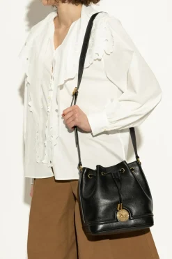 Chloé BLACK "Horse Medal" bucket bag