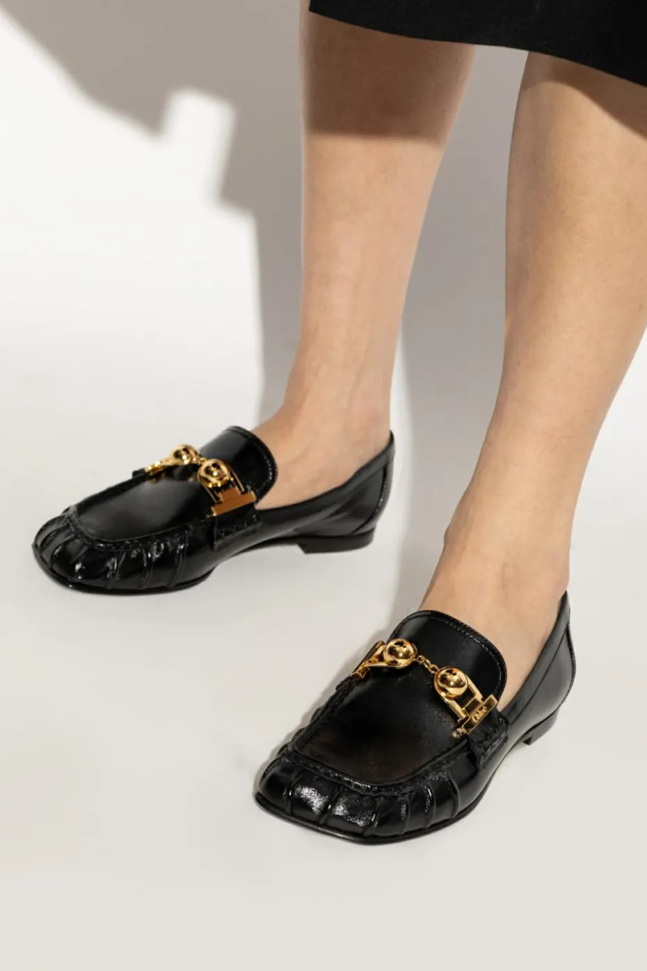 Chloé BLACK Miles type loafers shoes